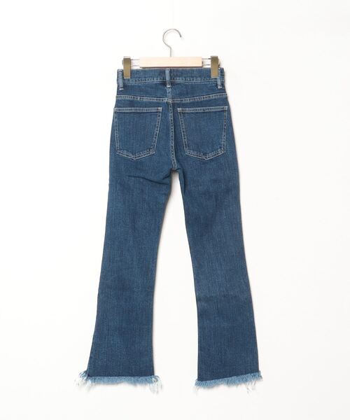 [EMODA] повреждение обработка Denim брюки 0 голубой женский 