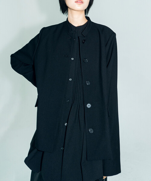 Bshop コート アウター eunoia | スタンドカラー ショートジャケット