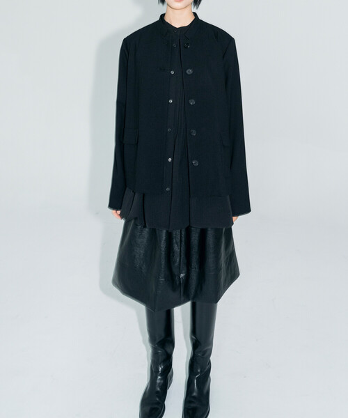 Bshop コート アウター eunoia | スタンドカラー ショートジャケット