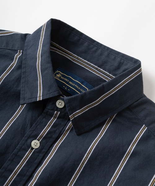 「BEVERLY HILLS POLO CLUB」 半袖シャツ M ブルー系その他2 メンズ_画像2