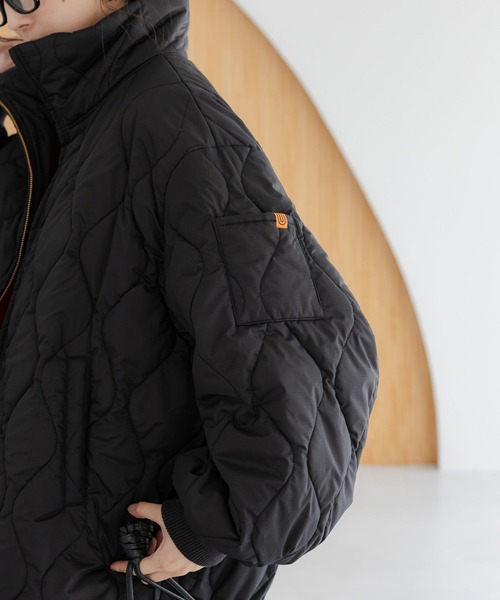 【ベロア MA-1 大きめ】エルビラ フライトジャケット ボンバー キルティング Elura（エルーラ） ma1 ma-1 「UNIVERSAL OVERALL別注」キルティングMA