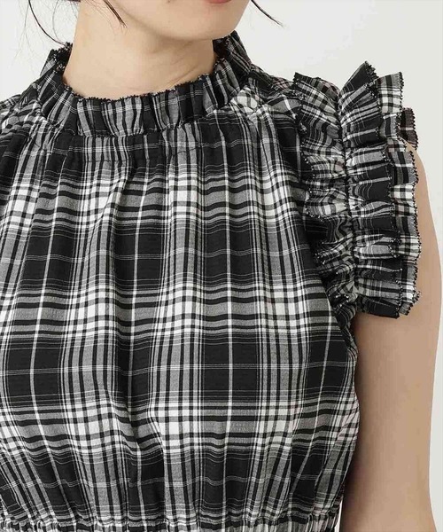 「WILLSELECTION」 ノースリーブワンピース MEDIUM ブルー系その他5 レディース_画像4