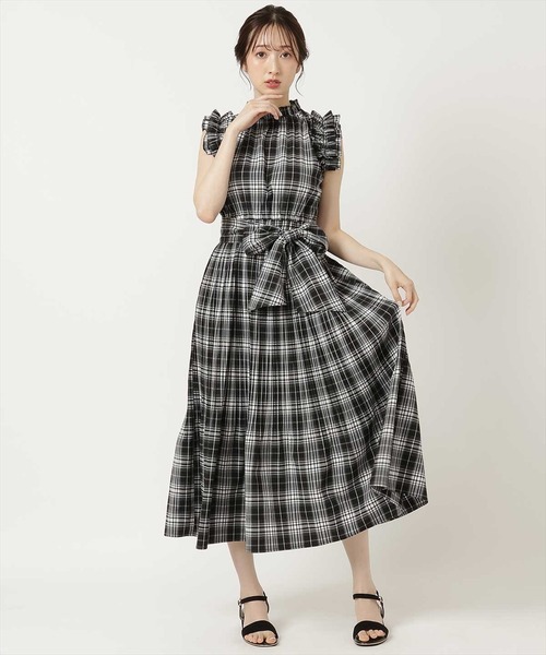 「WILLSELECTION」 ノースリーブワンピース MEDIUM ブルー系その他5 レディース_画像7