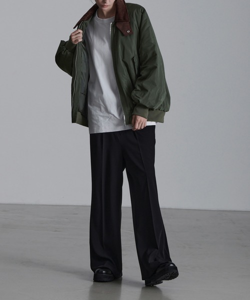 「LOOSE」 ジップアップブルゾン M ブラック メンズ_画像5