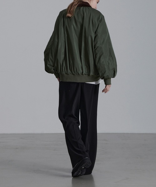 「LOOSE」 ジップアップブルゾン M ブラック メンズ_画像9