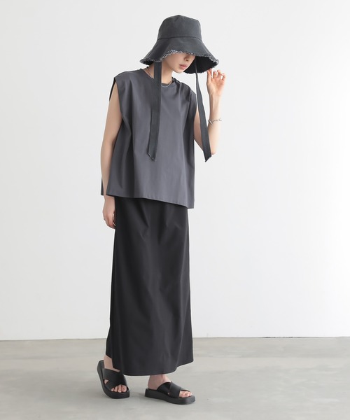 「for/c」 ハット フリー グレー レディース_画像3