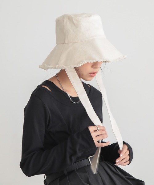 「for/c」 ハット フリー グレー レディース_画像5