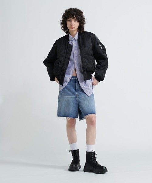 AVIREX ブラック レースアップブーツ AVIREX（アヴィレックス） ブーツ 「直営店限定」LACE UP PLATFORM