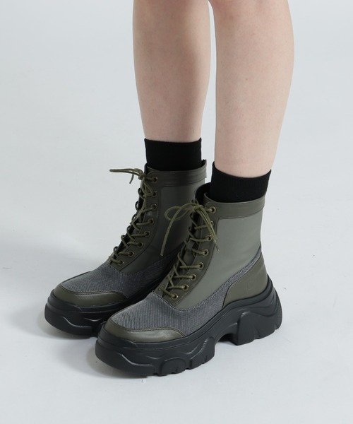 AVIREX（アヴィレックス） ブーツ 「直営店限定」LACE UP PLATFORM
