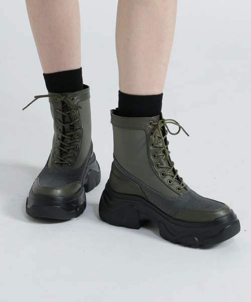 AVIREX（アヴィレックス） ブーツ 「直営店限定」LACE UP PLATFORM