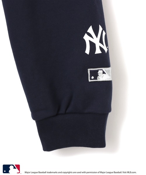 【MLB】NYロゴ　モコモコフーディ　サイズ150 MLB NY Fur Jacket fleece embroidery Jumper jacket baseball uniform