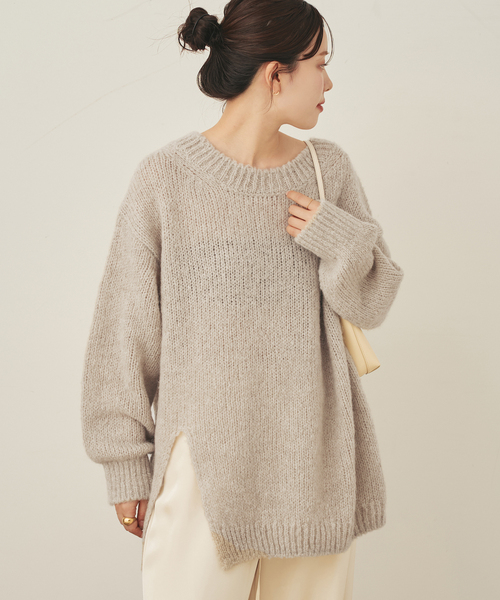 plageニット plage（プラージュ） ニット wide rib turtle ニット レディース