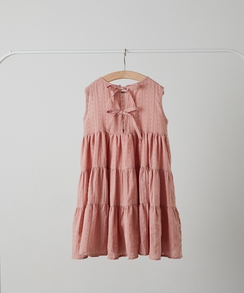 「riziere」 「KIDS」ノースリーブワンピース 150 ピンク キッズ_画像5
