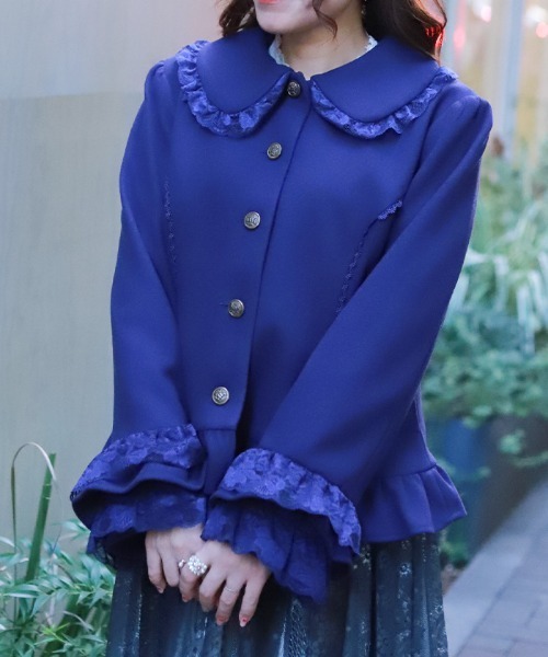 axes femme（アクシーズ ファム） ピーコート pコート ローズリボン付