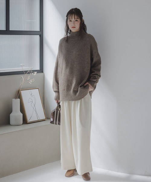 slattgir（スラットジール） タートルネック ニット セーター 高身長