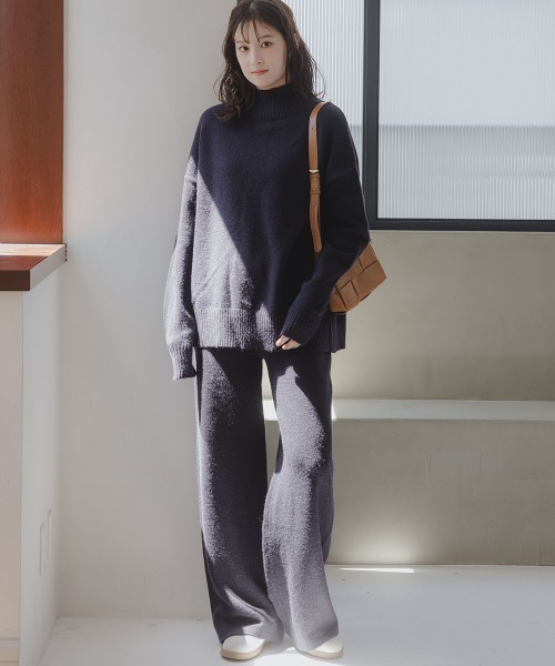 slattgir（スラットジール） タートルネック ニット セーター 高身長