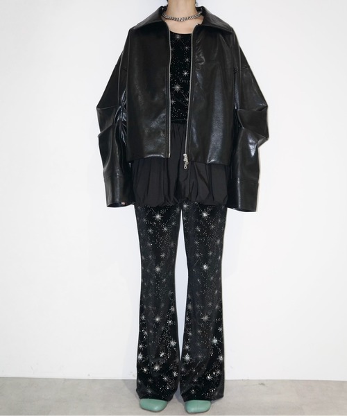 「musubore」 ジャケット FREE ネイビー レディース_画像2