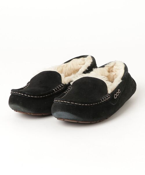 UGGレディースモカシン黒サイズ6 UGG Australia（アグオーストラリア） デッキシューズ モカシン 「UGG