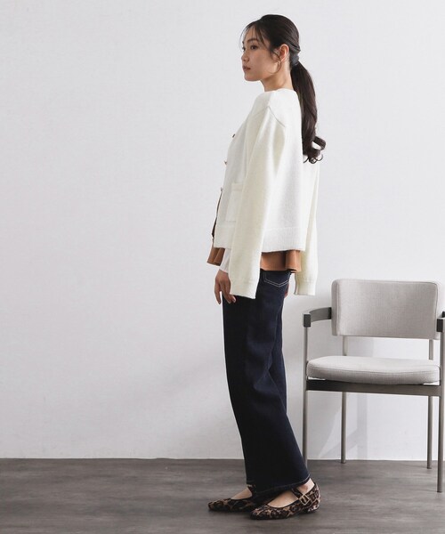 カーディガン 金ボタンラメニットカーディガン「洗濯機OK」 レディース | OPAQUE.CLIP | 22