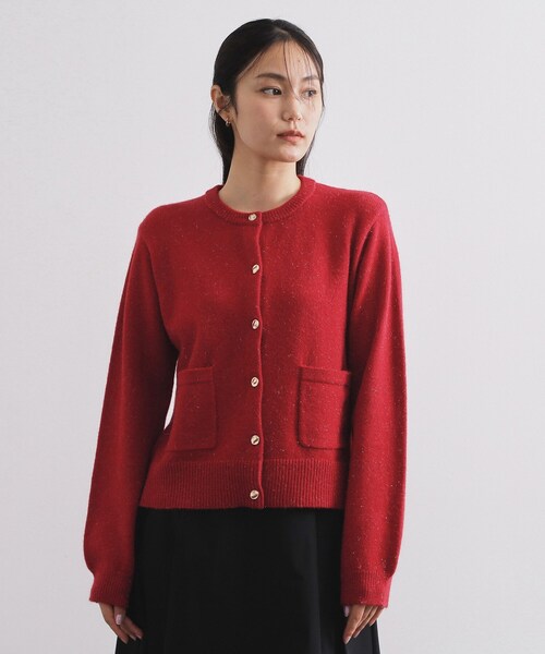 カーディガン 金ボタンラメニットカーディガン「洗濯機OK」 レディース | OPAQUE.CLIP | 06