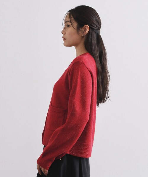 カーディガン 金ボタンラメニットカーディガン「洗濯機OK」 レディース | OPAQUE.CLIP | 05