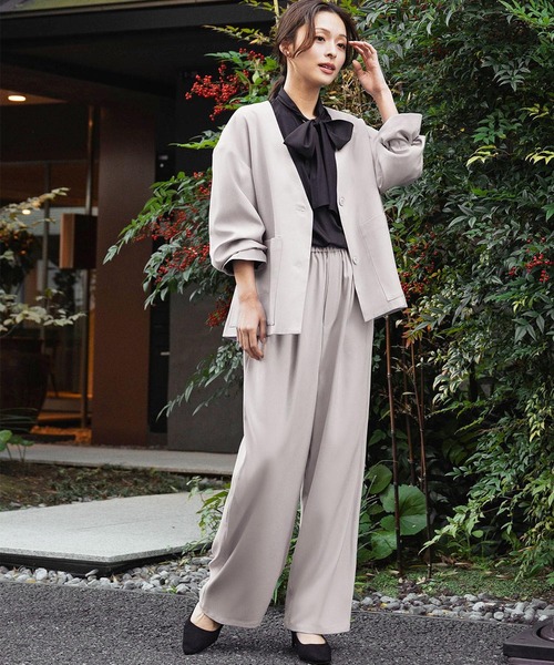 Flolia（フロリア） セットアップ 今っぽく、楽ちん体型カバー 抜け感