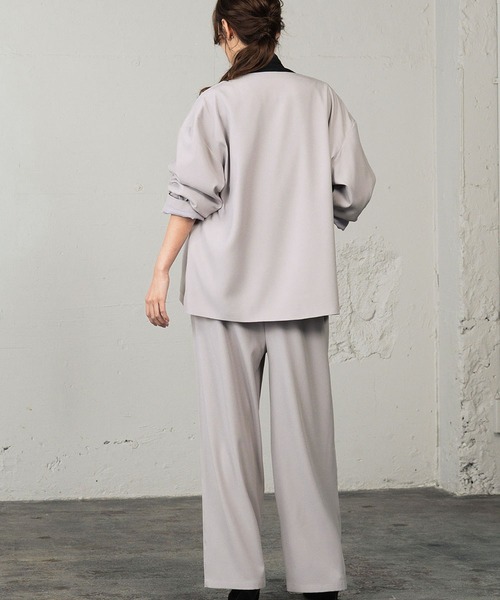 Flolia（フロリア） セットアップ 今っぽく、楽ちん体型カバー 抜け感