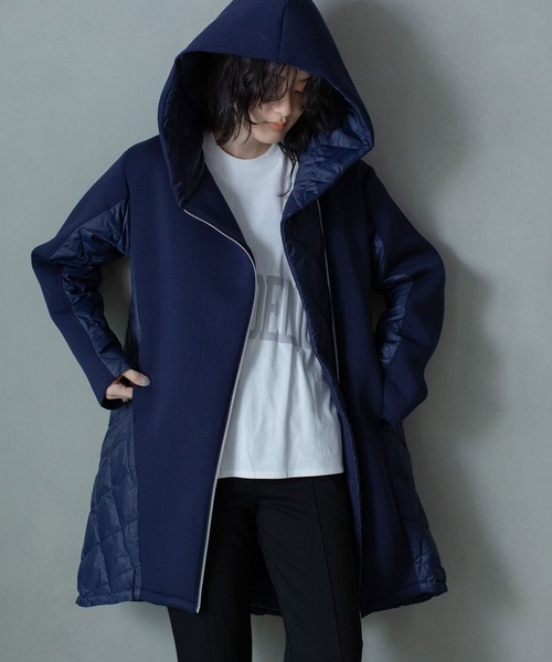 お値下げ　MARECHAL TERRE ノーカラーダウンコート　タグ付き MARECHAL TERRE（マルシャルテル）の「ノーカラーダウンコート（ダウン