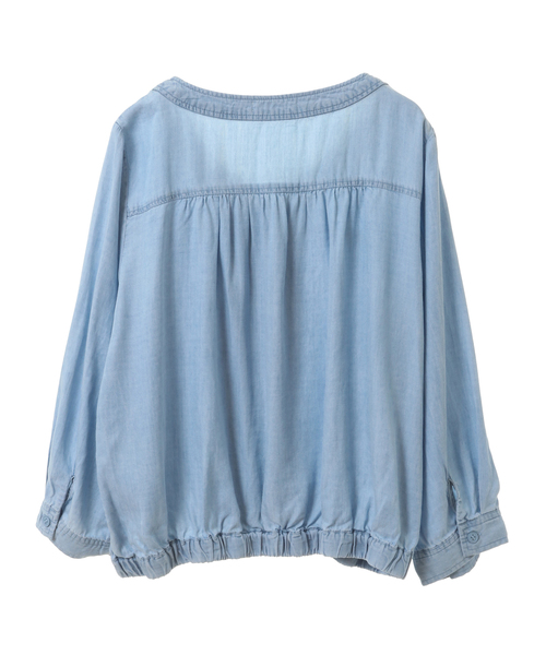 「SOFFITTO」 「MELROSE」ブルゾン FREE サックスブルー レディース_画像2