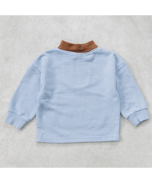 トレーナー monpoke モンポケ 裏毛 ハーフジップ キッズ 子供服 男の子