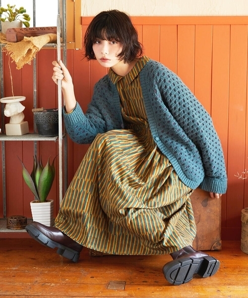 ホコモモラ（JOCOMOMOLA）/Calle del los Libreros ストライプワンピース Jocomomola（ホコモモラ） ワンピース Calle del los Libreros