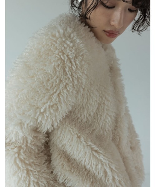 「Re:EDIT」 ノーカラージャケット MEDIUM グレー レディース_画像9