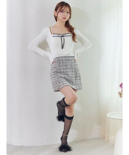 EATME（イートミー） ニット セーター バイカラーキャミニット