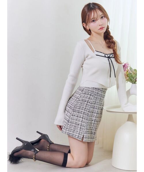 EATME（イートミー） ニット セーター バイカラーキャミニット