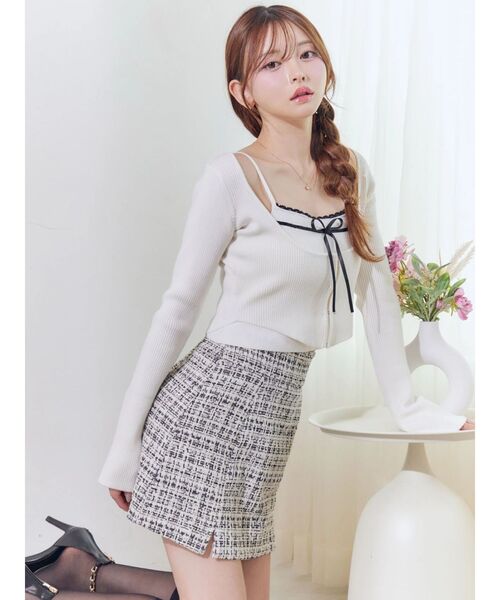 EATME（イートミー） ニット セーター バイカラーキャミニット