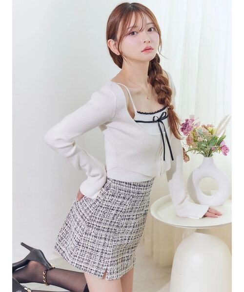 EATME（イートミー） ニット セーター バイカラーキャミニット