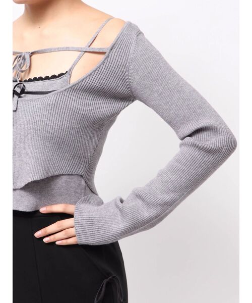 EATME（イートミー） ニット セーター バイカラーキャミニット