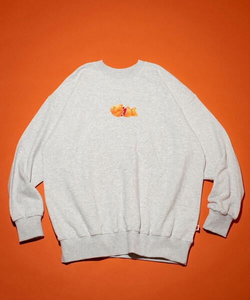 「FREAK'S STORE」 スウェットカットソー LARGE グレー レディース_画像2