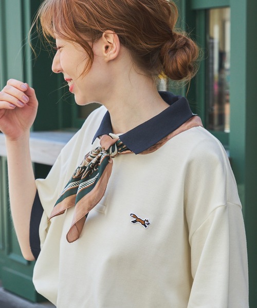 「PENNEYS」 半袖ポロシャツ FREE ベージュ レディース_画像9