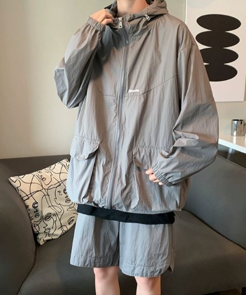 ALOUND ナイロンセットアップ XL 美品 link lot セットアップ 「26春夏新作アイテム」「セットアップ