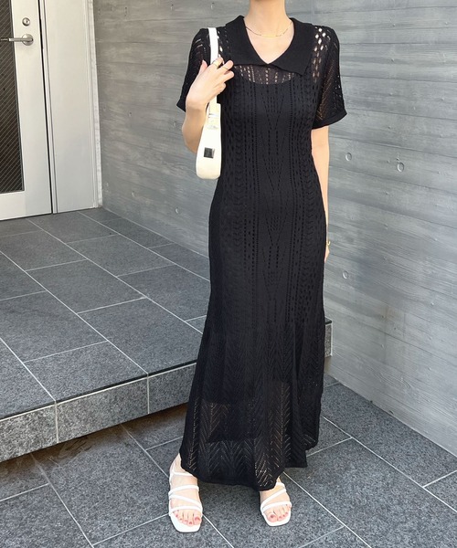 「Futier land」 半袖ワンピース MEDIUM ホワイト レディース_画像8