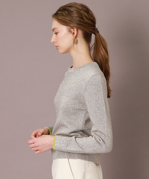 「DRESSTERIOR」 長袖ニット 34 シャンパン レディース_画像5