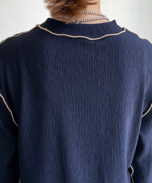 「DouDou」 長袖カットソー FREE ブラック レディース_画像5