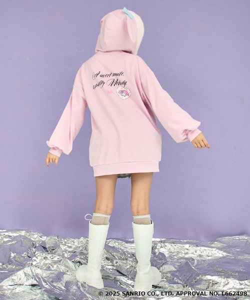 ANAP GiRL（アナップガール） パーカー ×「 マイメロディ 」ファー耳