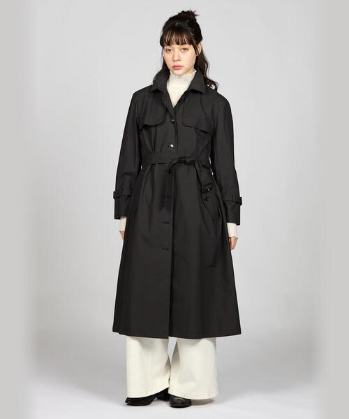 「To b. by agnes b.」 トレンチコート 40 ブラック レディース_画像6