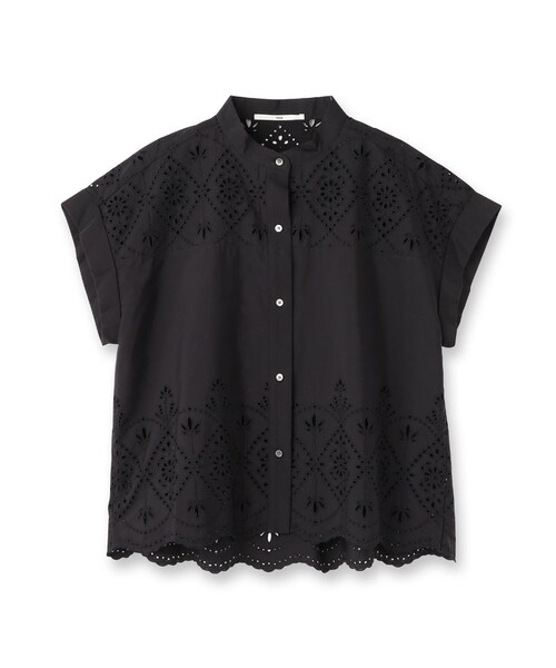 【新品❤️タグ付き】TICCA ティッカ　フレンチスリーブ　ブラウス TICCA（ティッカ） ブラウス シャツ レースフレンチシャツ レディース