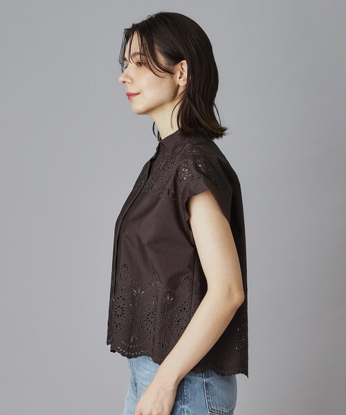 TICCA（ティッカ） ブラウス シャツ レースフレンチシャツ レディース