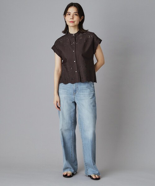 TICCA（ティッカ） ブラウス シャツ レースフレンチシャツ レディース