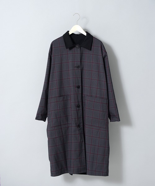 「Revo.」 ステンカラーコート LARGE ブラック メンズ_画像6