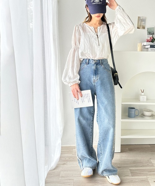 「classicalelf」 ブルゾン LARGE ベージュ レディース_画像6